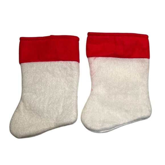 Disney Winnie The Pooh & Tigger Miniature Holiday Stockings Red/White - Picture 2 of 2